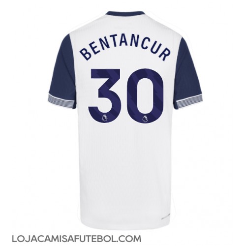 Camisa de Futebol Tottenham Hotspur Rodrigo Bentancur #30 Equipamento Principal 2024-25 Manga Curta